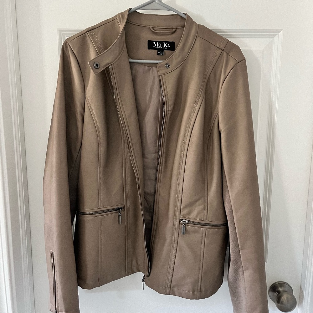 Mo-Ka Ebele Faux Leather Jacket
